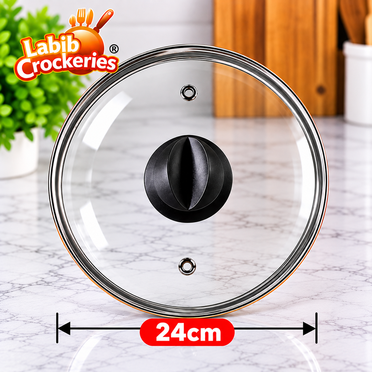 24cm Glass Lid